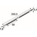 SLV 3-Phasen Stromschiene EASYLIGHT, 250cm, schwarz