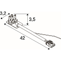 SLV Steckverbinder CON 4P001 f�r LED Lichtbandsystem RETRO, 4-polig, wei�