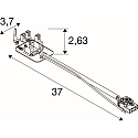 SLV Steckverbinder CON 4P004 f�r LED Lichtbandsystem RETRO, 4-polig, wei�