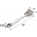 SLV Steckverbinder CON 4P006 f�r LED Lichtbandsystem RETRO, 4-polig, wei�