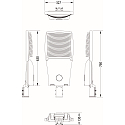 SLV LED Mastleuchte STREET A MAXI, 160W, 4000K, 24000lm, IP66, grau
