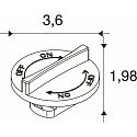 SLV Schienen Schiebeschalter BATTEN INDUSTRY C+P, wei�