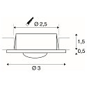 LED Einbauleuchte DEKLED, LED warmwei�