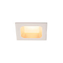 VERLUX, Recessed luminaire, LED, 3000K, matt white, 8,5x8,5 cm, 10W