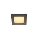 LED Einbauleuchte FRAME BASIC LED SET Downlight, 9,4W, SMD LED, 3000K, 90�, inkl. Treiber, Clipfedern, schwarz