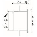 Einbauleuchte FRAME BASIC LED, Geh�use wei�, LED warmwei�
