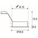 Einbaustrahler NEW TRIA I ES111 rund