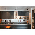 SLV Ceiling luminaire TRILEDO ROUND CL Surface mount luminaire Downlight, LED, 6W, 38�, 3000K, incl. driver, matt black