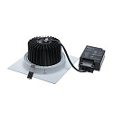 SLV LED Deckeneinbaustrahler NEW TRIA DL SET, eckig, COB LED, 2700K, 30�, inkl. Treiber, Clipfedern, wei�