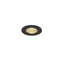 Outdoor LED Einbau-Downlight PATTA-I ROUND, IP65, 11W 3000K 910lm 38�, dimmbar, inkl. Treiber, schwarz