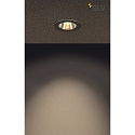  LED Einbauleuchte H-LIGHT 3 LED, 11,5W, 20, 2700K, inkl. Treiber, Clipfeder, schwarz matt