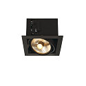 Deckeneinbaustrahler KADUX 1 ES111 Downlight, GU10, 230V, schwarz