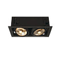 Deckeneinbaustrahler KADUX 2 ES111 Downlight, 2xGU10, 230V, schwarz