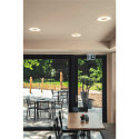 SLV LED Decken-Einbauleuchte OCCULDAS 23, indirekt, IP20 IK02, 700mA, 23W 3000K 1500lm 120�, inkl. Treiber, dimmbar, wei�