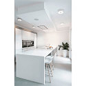 SLV LED Decken-Aufbauleuchte OCCULDAS 23, indirekt, IP20, 700mA, 24W 3000K 1500lm 120�, inkl. Treiber, dimmbar, wei�