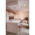 SLV LED Decken-Aufbauleuchte OCCULDAS 23, indirekt, IP20, 700mA, 24W 3000K 1500lm 120�, inkl. Treiber, dimmbar, wei�