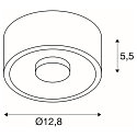 SLV LED Decken-Aufbauleuchte OCCULDAS 13 , indirekt, IP20, 350mA, 15W 3000K 810lm 120�, dimmbar, wei�