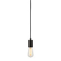 SLV Pendelleuchte FITU PD, E27, L�nge 9.1cm, Pendel 500cm, mit offenem Kabelende, Schwarz