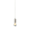 SLV Pendelleuchte FITU PD, E27, L�nge 9.1cm, Pendel 500cm, mit offenem Kabelende, Wei�