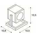 Au�enleuchte CUBIX I Bodenleuchte, GU10, 230V