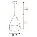SLV Pendelleuchte TONGA IV, Keramikschirm, E14, max. 60W