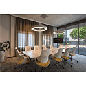 LED Pendelleuchte MEDO RING 90, 58W 3000K 3945lm 105�, dimmbar 1-10V, schwarz - Nachfolger verf�gbar (Art.-Nr. 1008595)