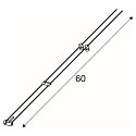WIRE LUMINAIRE, for TENSEO low-voltage wire system, QR-C51, chrome
