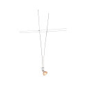 Seilleuchte ASMARA QR-C51 f�r TENSEO 12V Niedervolt-Seilsystem, GX5.3 max. 35W, Wei�