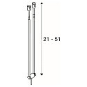 SLV Seilleuchte TELESKOP QR-C51 f�r TENSEO 12V Niedervolt-Seilsystem, 21-51cm, GX5.3 max. 20W, Chrom