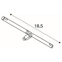 SLV Lampenhalter COSMIC QR-C51 f�r TENSEO 12V Niedervolt-Seilsystem, 2er-Set, GX5.3 max. 35W, schwenkbar, Wei�