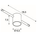 SLV Seilleuchte COMET QR-C51 f�r TENSEO 12V Niedervolt-Seilsystem, teilsatiniert, Chrom