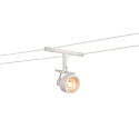 Seilleuchte SALUNA QR-C51 f�r TENSEO 12V Niedervolt-Seilsystem, drehbar, schwenkbar, Wei�