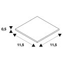 SLV Metall-Stabilisator, f�r Eckverbinder, f�r 1-Phasen HV-Stromschiene