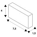 SLV Befestigungsb�gel, 1-Phasen Hochvoltschiene, Einbauversion, 1 Stk.