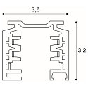  EUTRAC 3-Phasen Hochvolt-Schiene, Aufbauversion, 300cm, Schwarz