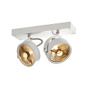 Wand- und Deckenleuchte KALU CW DOUBLE QPAR111, 2x GU10 max. 75W, kardanisch, wei�