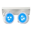SLV Wand- und Deckenleuchte KALU CW DOUBLE QPAR111, 2x GU10 max. 75W, kardanisch, wei�