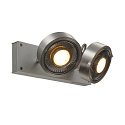 SLV Wand- und Deckenleuchte KALU CW DOUBLE QPAR111, 2x GU10 max. 75W, kardanisch, alu geb�rstet