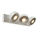 SLV Wand- und Deckenleuchte KALU CW TRIPLE QPAR111, 3x GU10 max. 75W, kardanisch, wei�