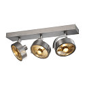 Wand- und Deckenleuchte KALU CW TRIPLE QPAR111, 3x GU10 max. 75W, kardanisch, alu geb�rstet