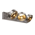 SLV Wand- und Deckenleuchte KALU CW TRIPLE QPAR111, 3x GU10 GU10 max. 75W, kardanisch, Alu geb�rstet