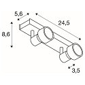 SLV Wandleuchte PURI 2 Deckenleuchte, GU10, mit Dekoring, wei�