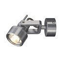 SLV Deckenstrahler INDA SPOT GU10 Wandstrahler, alu geb�rstet