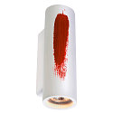SLV Wall luminaire PLASTRA Tube, plaster, white, 2xGU10
