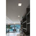 SLV Gips-Einbauleuchte PLASTRA Downlight, GU10, eckig, wei�
