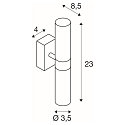 SLV Wandleuchte MIBO WALL UP-DOWN