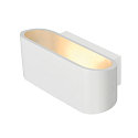 Wall luminaire OSSA R7S oval, R7s 78mm, max. 100W, white