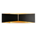 LED Wandleuchte CARISO WL-4 LED, 2x 9W LED, 2700K, schwarz/messing