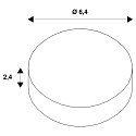 SLV Optionaler Zierring f�r ENOLA B Wand- und Deckenstrahler, Schwarz