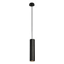Pendant luminaire ENOLA B PD-1, IP20, GU10 QPAR51, � 6,7cm / H 30cm, aluminium, black
